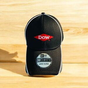 Austin Dillon Dow Nascar New Era L~XL Fitted Black Hat NWOT